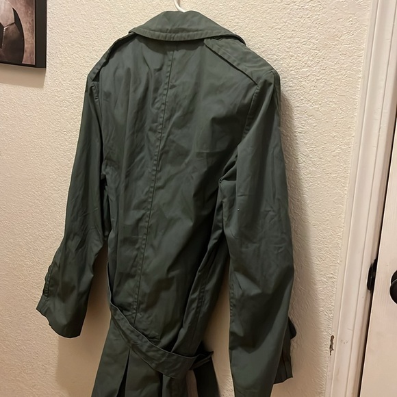 Vintage Union Made Trench Coat New York double breasted  mcm Unisex - Picture 12 of 13